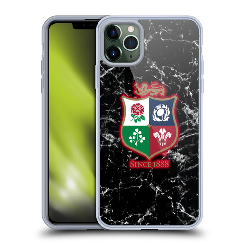 British and Irish Lions Badge Marble Soft Gel Case for Apple iPhone 11 Pro Max