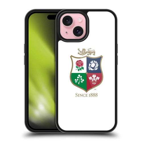 British and Irish Lions Badge White Gel Armour Case For Apple iPhone 15