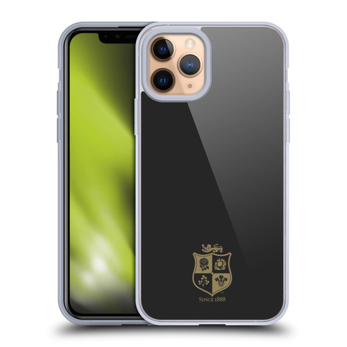 British and Irish Lions Badge Black & Gold Soft Gel Case for Apple iPhone 11 Pro