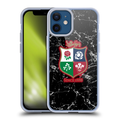 British and Irish Lions Badge Marble Soft Gel Case for Apple iPhone 12 Mini