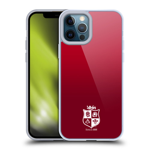 British and Irish Lions Badge Gradient Mono Soft Gel Case for Apple iPhone 12 Pro Max