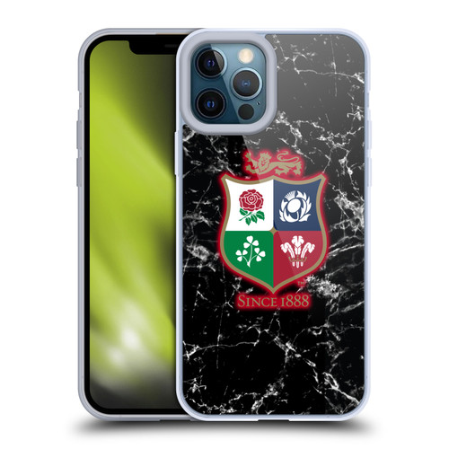 British and Irish Lions Badge Marble Soft Gel Case for Apple iPhone 12 Pro Max