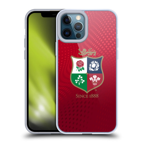 British and Irish Lions Badge Textured Soft Gel Case for Apple iPhone 12 Pro Max