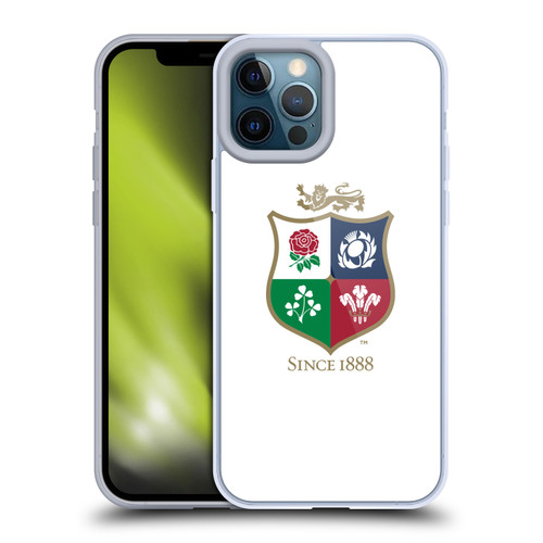 British and Irish Lions Badge White Soft Gel Case for Apple iPhone 12 Pro Max
