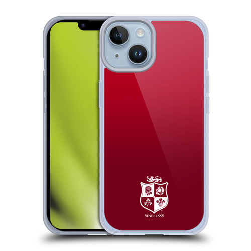 British and Irish Lions Badge Gradient Mono Soft Gel Case for Apple iPhone 14
