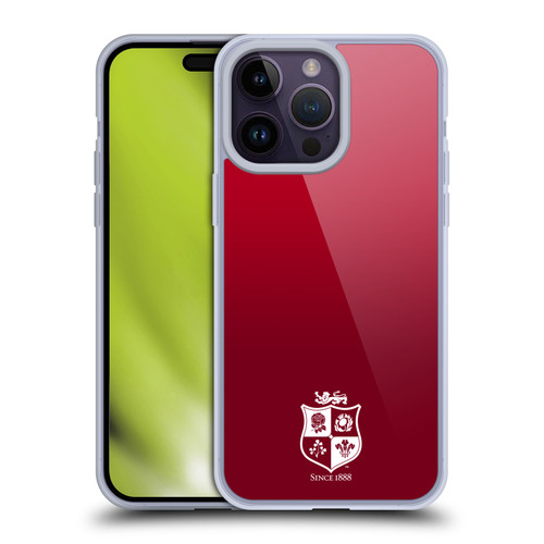 British and Irish Lions Badge Gradient Mono Soft Gel Case for Apple iPhone 14 Pro Max