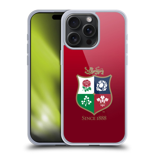 British and Irish Lions Badge Gradient Soft Gel Case for Apple iPhone 15 Pro Max