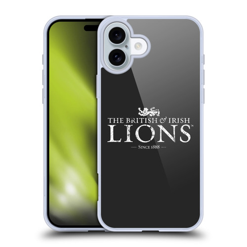 British and Irish Lions Badge Logotype Distressed Soft Gel Case for Apple iPhone 16 Plus