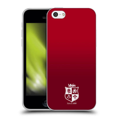 British and Irish Lions Badge Gradient Mono Soft Gel Case for Apple iPhone 5c