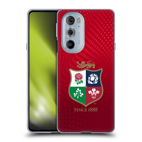 British and Irish Lions Badge Textured Soft Gel Case for Motorola Edge X30