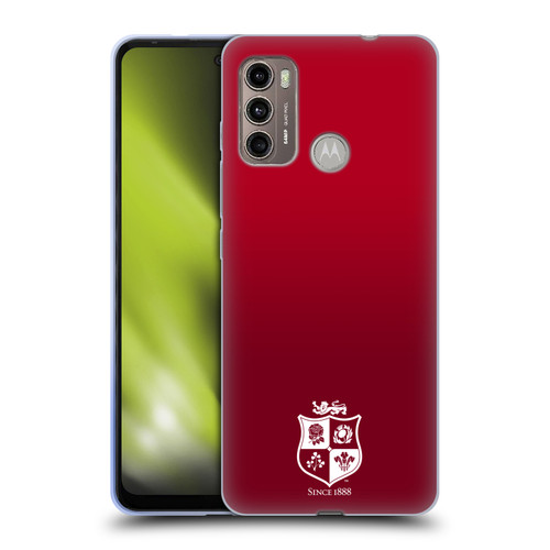 British and Irish Lions Badge Gradient Mono Soft Gel Case for Motorola Moto G60 / Moto G40 Fusion