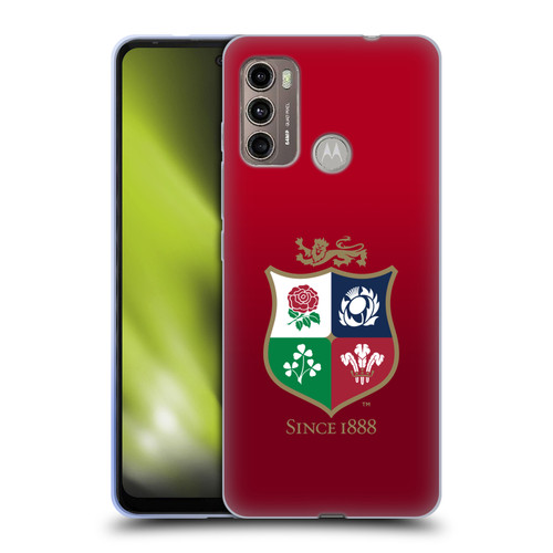 British and Irish Lions Badge Gradient Soft Gel Case for Motorola Moto G60 / Moto G40 Fusion