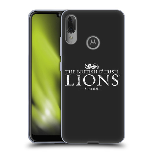 British and Irish Lions Badge Logotype Distressed Soft Gel Case for Motorola Moto E6 Plus