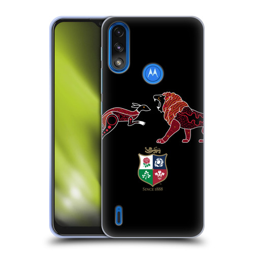 British and Irish Lions Badge Wallaby VS Lion Soft Gel Case for Motorola Moto E7 Power / Moto E7i Power