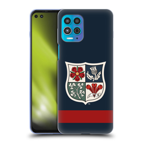 British and Irish Lions Badge Heritage Blue Soft Gel Case for Motorola Moto G100
