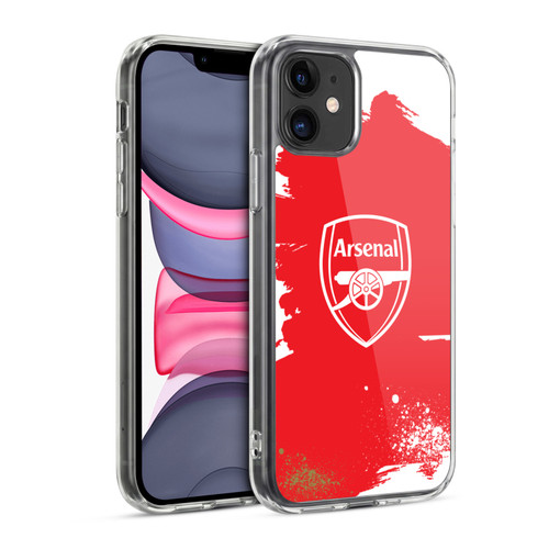 Arsenal FC Graffiti Art Crest Soft Gel Case for Apple iPhone 11
