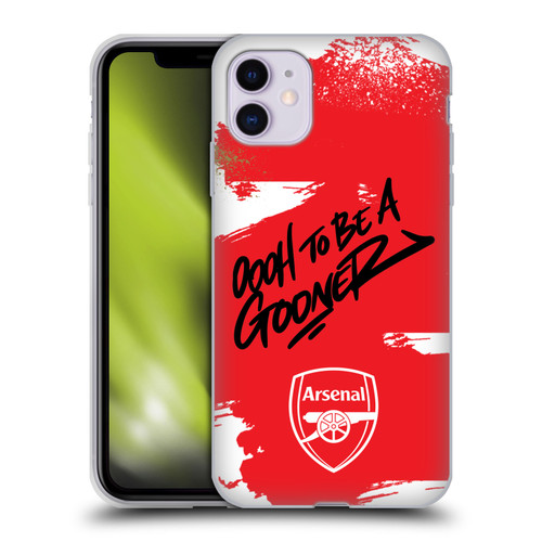 Arsenal FC Graffiti Art Oh To Be Soft Gel Case for Apple iPhone 11