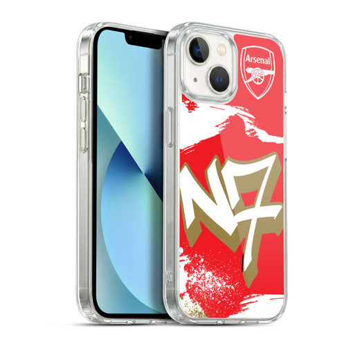 Arsenal FC Graffiti Art N7 Soft Gel Case for Apple iPhone 13