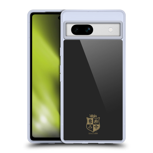 British and Irish Lions Badge Black & Gold Soft Gel Case for Google Pixel 7a