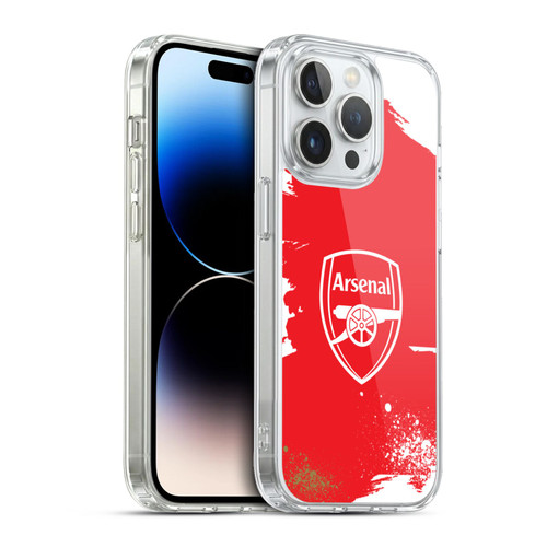 Arsenal FC Graffiti Art Crest Soft Gel Case for Apple iPhone 13 Pro & MagSafe