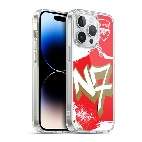 Arsenal FC Graffiti Art N7 Soft Gel Case for Apple iPhone 13 Pro & MagSafe