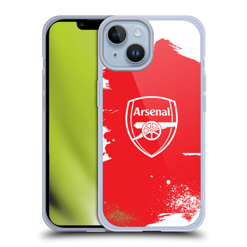 Arsenal FC Graffiti Art Crest Soft Gel Case for Apple iPhone 14