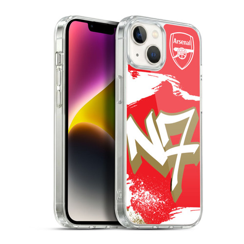 Arsenal FC Graffiti Art N7 Soft Gel Case for Apple iPhone 14 Plus & MagSafe