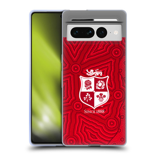 British and Irish Lions Badge Patterns Soft Gel Case for Google Pixel 7 Pro