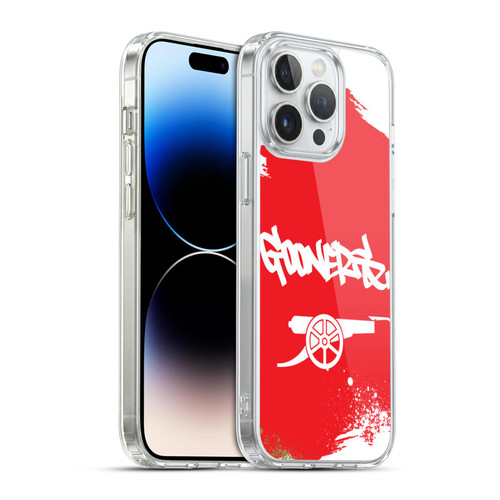 Arsenal FC Graffiti Art Gunners Soft Gel Case for Apple iPhone 14 Pro Max & MagSafe