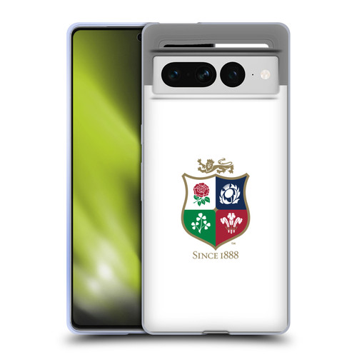 British and Irish Lions Badge White Soft Gel Case for Google Pixel 7 Pro