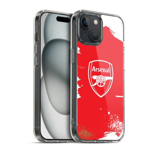 Arsenal FC Graffiti Art Crest Soft Gel Case for Apple iPhone 15 & MagSafe