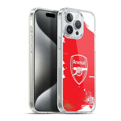 Arsenal FC Graffiti Art Crest Soft Gel Case for Apple iPhone 15 Pro Max & MagSafe