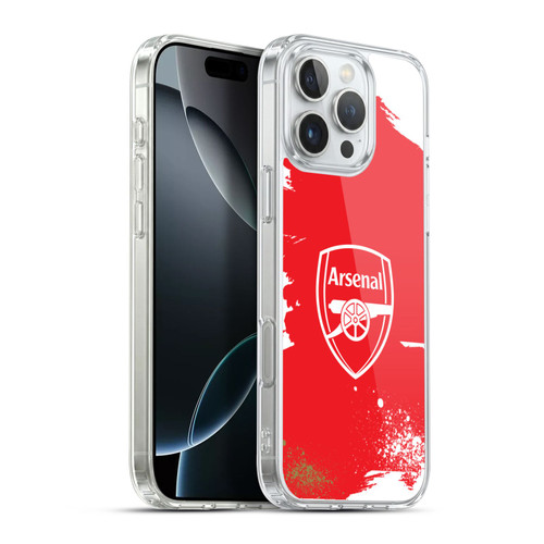 Arsenal FC Graffiti Art Crest Soft Gel Case for Apple iPhone 16 Pro Max & MagSafe