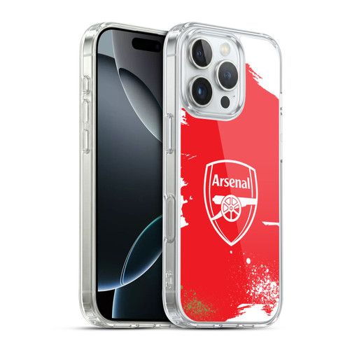 Arsenal FC Graffiti Art Crest Soft Gel Case for Apple iPhone 16 Pro & MagSafe