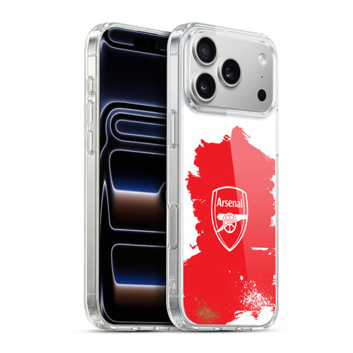 Arsenal FC Graffiti Art Crest Soft Gel Case for Apple iPhone 17 Pro Max