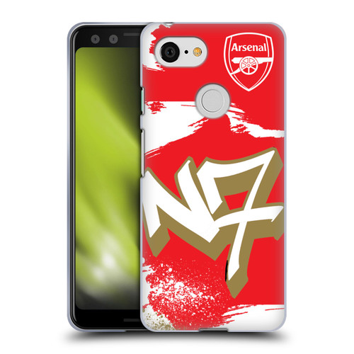 Arsenal FC Graffiti Art N7 Soft Gel Case for Google Pixel 3