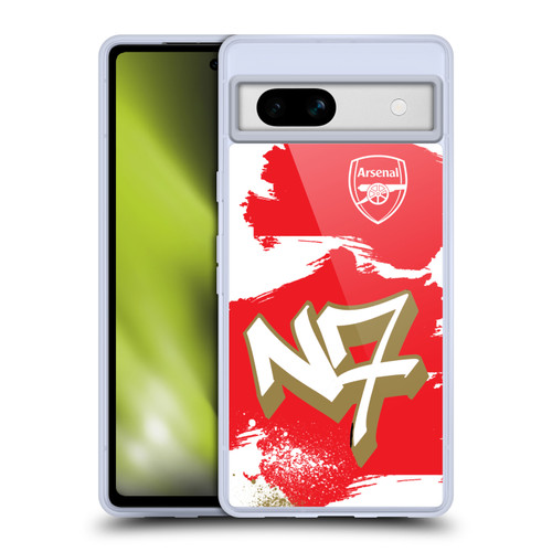 Arsenal FC Graffiti Art N7 Soft Gel Case for Google Pixel 7a