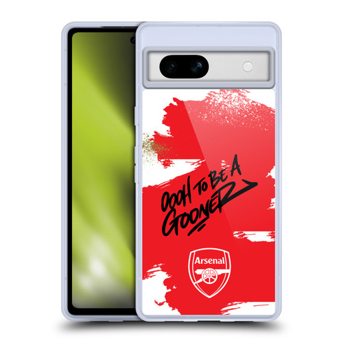 Arsenal FC Graffiti Art Oh To Be Soft Gel Case for Google Pixel 7a