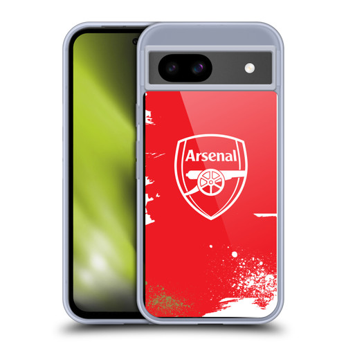 Arsenal FC Graffiti Art Crest Soft Gel Case for Google Pixel 8a