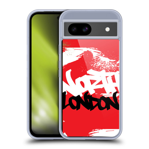 Arsenal FC Graffiti Art North London Soft Gel Case for Google Pixel 8a