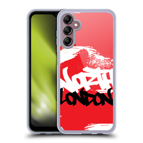 Arsenal FC Graffiti Art North London Soft Gel Case for Samsung Galaxy A14 5G