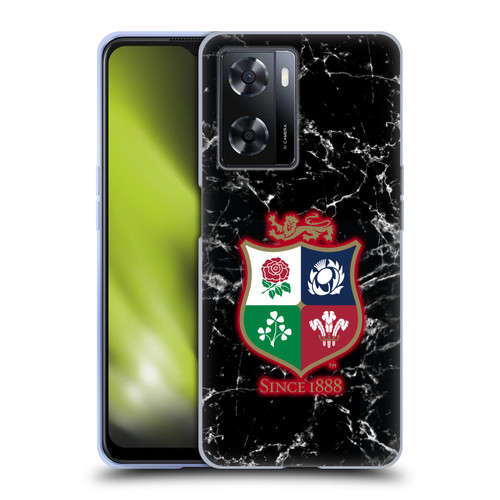 British and Irish Lions Badge Marble Soft Gel Case for OPPO A57s