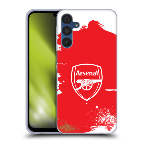 Arsenal FC Graffiti Art Crest Soft Gel Case for Samsung Galaxy A15