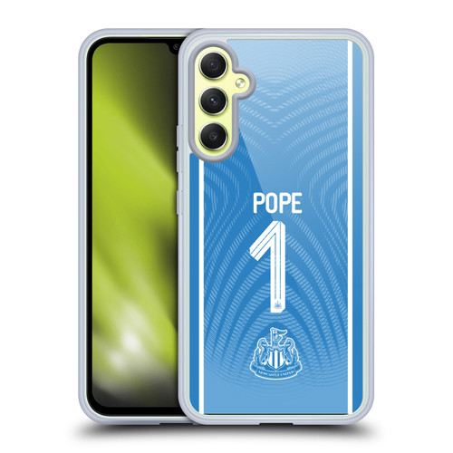 Newcastle United Football Club 2025/26 Players Home Kit 1st Group Nick Pope Soft Gel Case for Samsung Galaxy A34 5G