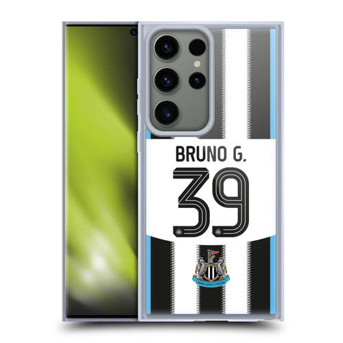 Newcastle United Football Club 2025/26 Players Home Kit 1st Group Bruno Guimarães Soft Gel Case for Samsung Galaxy S23 Ultra 5G