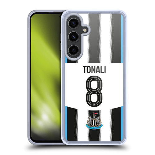 Newcastle United Football Club 2025/26 Players Home Kit 1st Group Sandro Tonali Soft Gel Case for Samsung Galaxy S24+ 5G