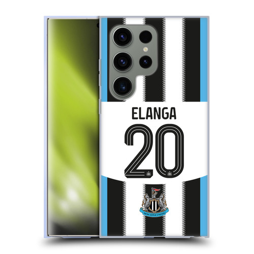 Newcastle United Football Club 2025/26 Players Home Kit 1st Group Anthony Elanga Soft Gel Case for Samsung Galaxy S24 Ultra 5G