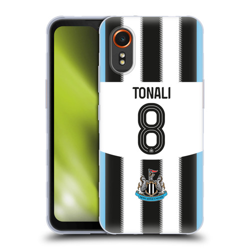 Newcastle United Football Club 2025/26 Players Home Kit 1st Group Sandro Tonali Soft Gel Case for Samsung Galaxy Xcover7 5G