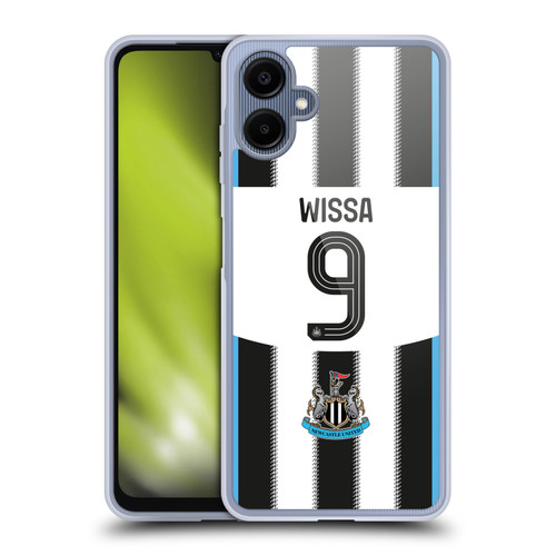 Newcastle United Football Club 2025/26 Players Home Kit 2nd Group Yoane Wissa Soft Gel Case for Samsung Galaxy A06 4G