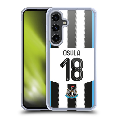 Newcastle United Football Club 2025/26 Players Home Kit 2nd Group William Osula Soft Gel Case for Samsung Galaxy S24+ 5G